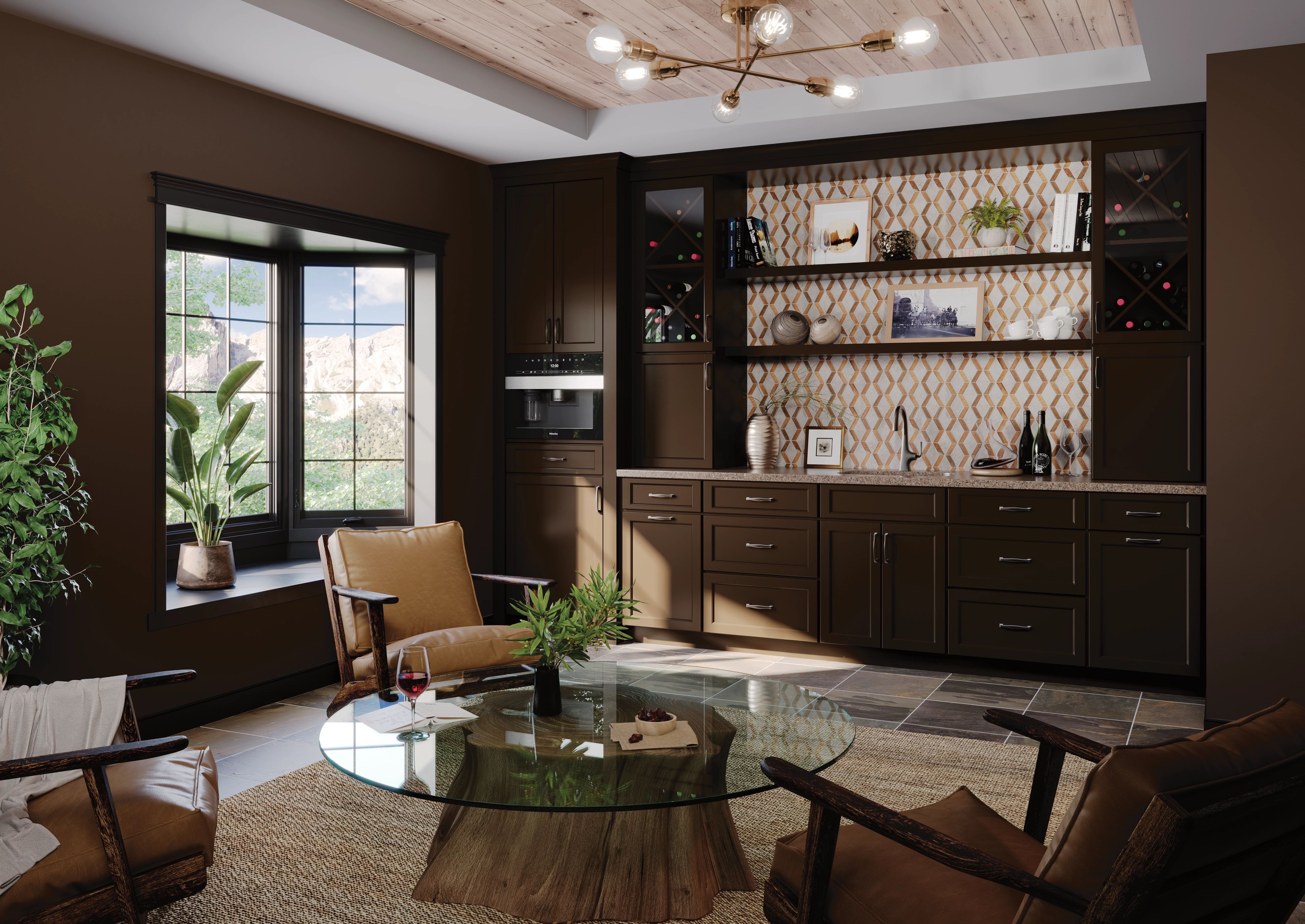 entertainment room cabinets and shelving